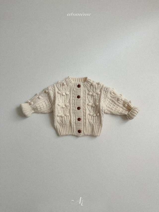 atomeme25wn_Pompom Cardigan