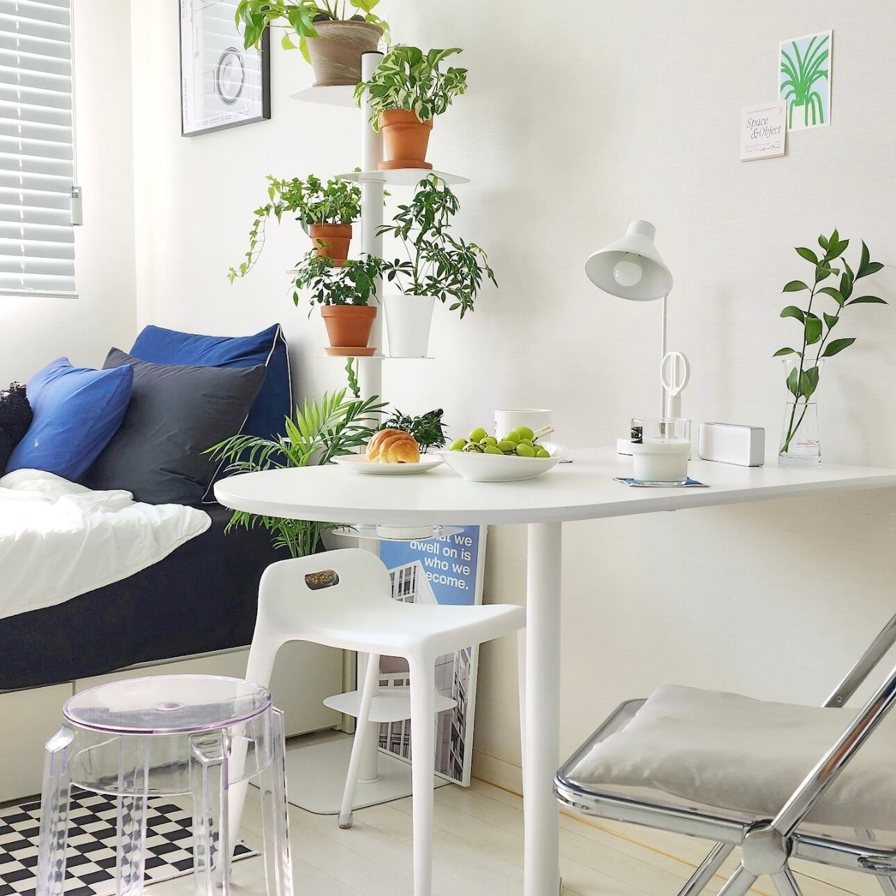 momo half moon table 1000 / ハーフムーン ウッド テーブル 半楕円形