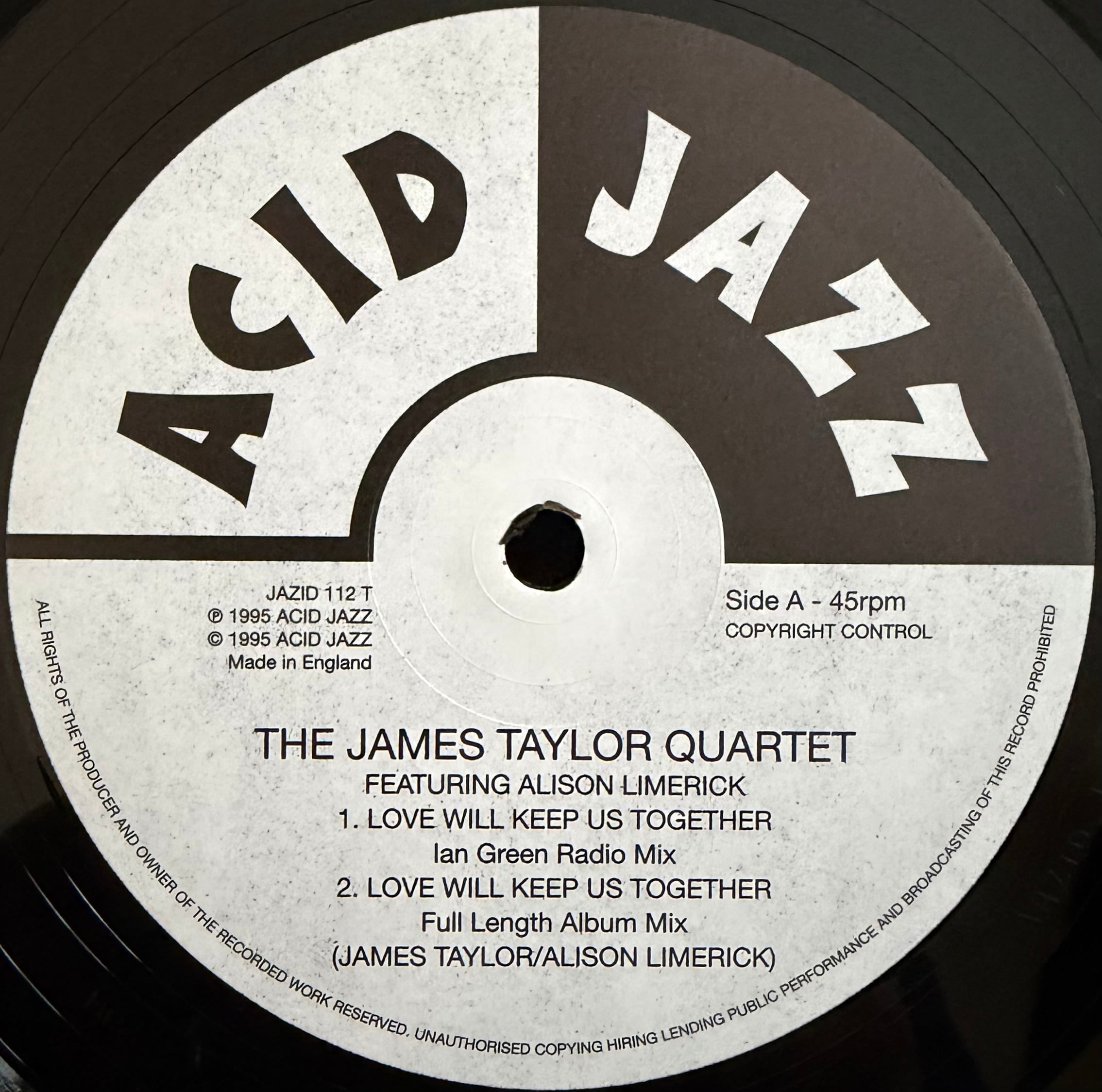 1995] The James Taylor Quartet Featuring Alison Limerick – Love