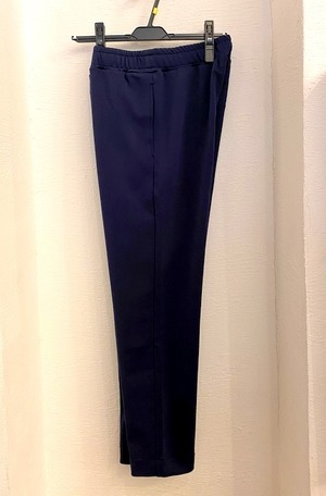 Stretch Smooth Tapered Easy Ankle Cut Pants　Navy