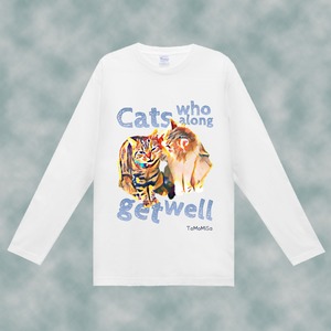 Good relationship - 猫長袖シャツ【S～3XL】