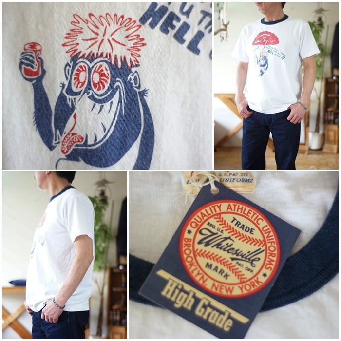 WHITESVILLE（ホワイツビル）半袖Tシャツ カットソー 東洋