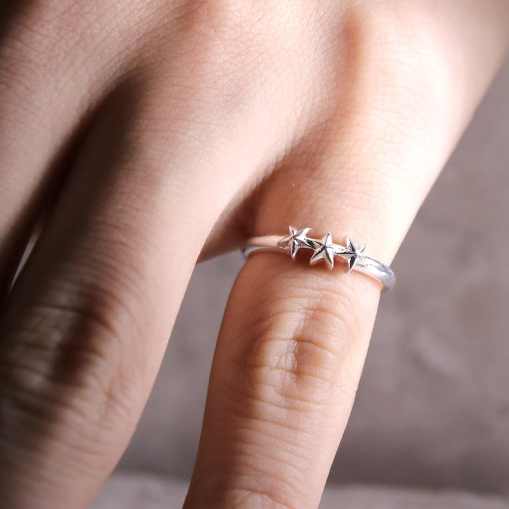 star jewelry collecttion 3star simple ring [chast5 star jewelry collecttion 3star simple ring [chast5
