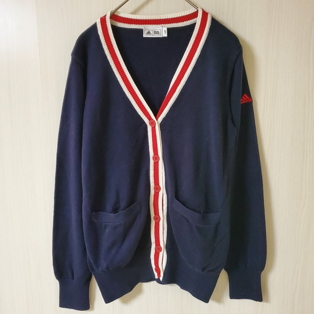 【USED】アディダス　ゴルフウェア　ニット　カーディガン