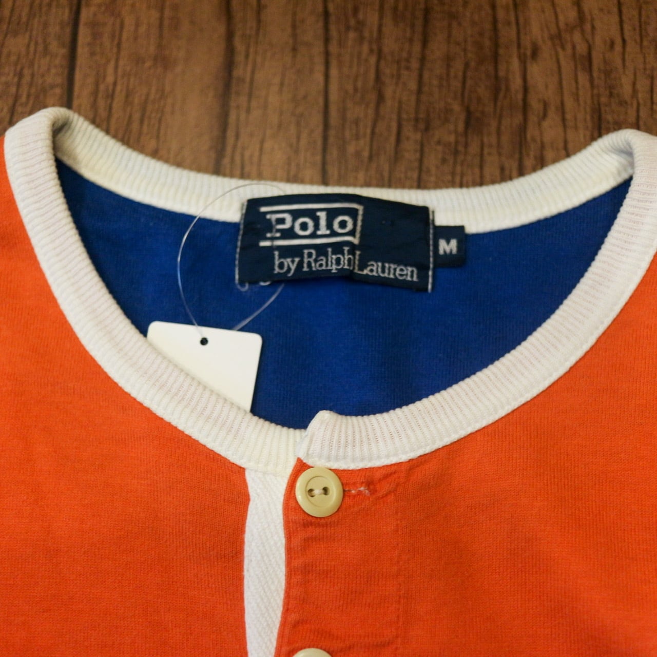 90s ralphlauren ポロバレー polo valley ヘンリーネック Tシャツ M