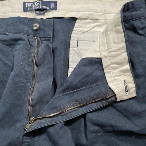 90s Polo by Ralph Lauren 38/34 ネイビーチノパンツ 詳細写真9