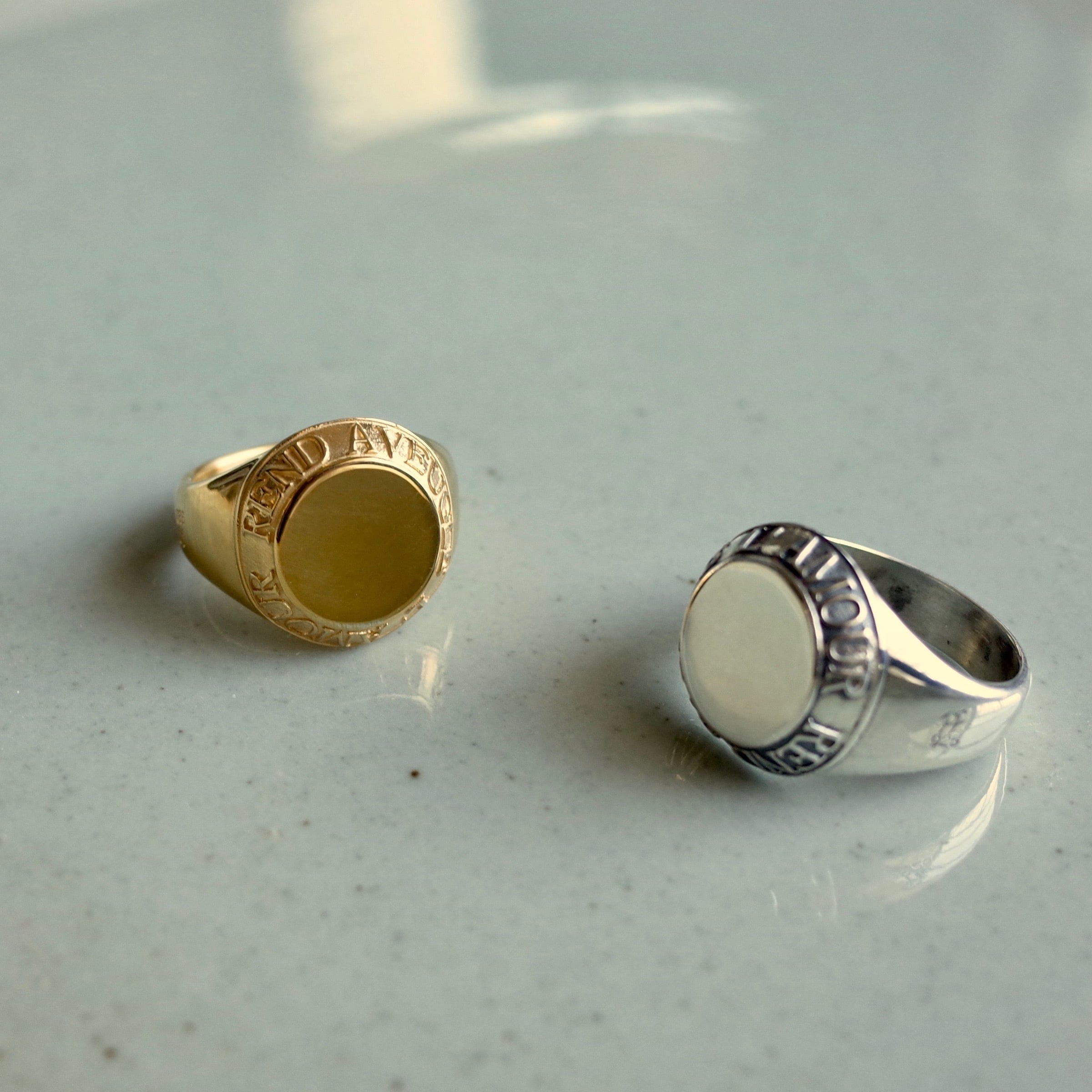 90～00s GOODENOUGH/College ring/16号相当/GE刻印/カレッジリング