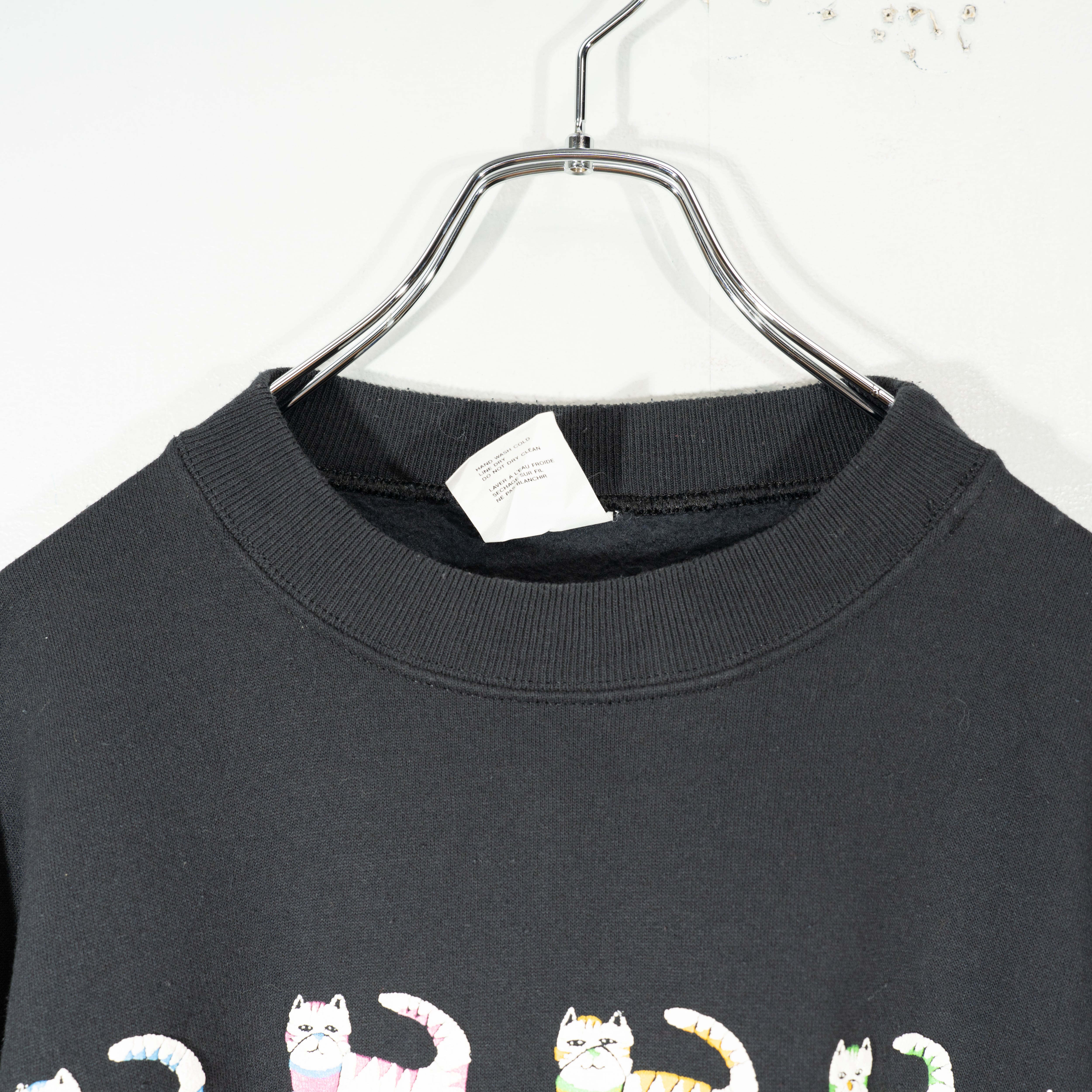 USA VINTAGE MANY CATS DESIGN OVER SWEAT SHIRT/アメリカ古着たくさん ...