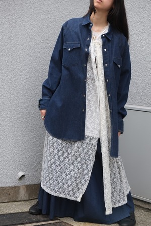 tears denim shirt(POLO RALPH LAURENT)
