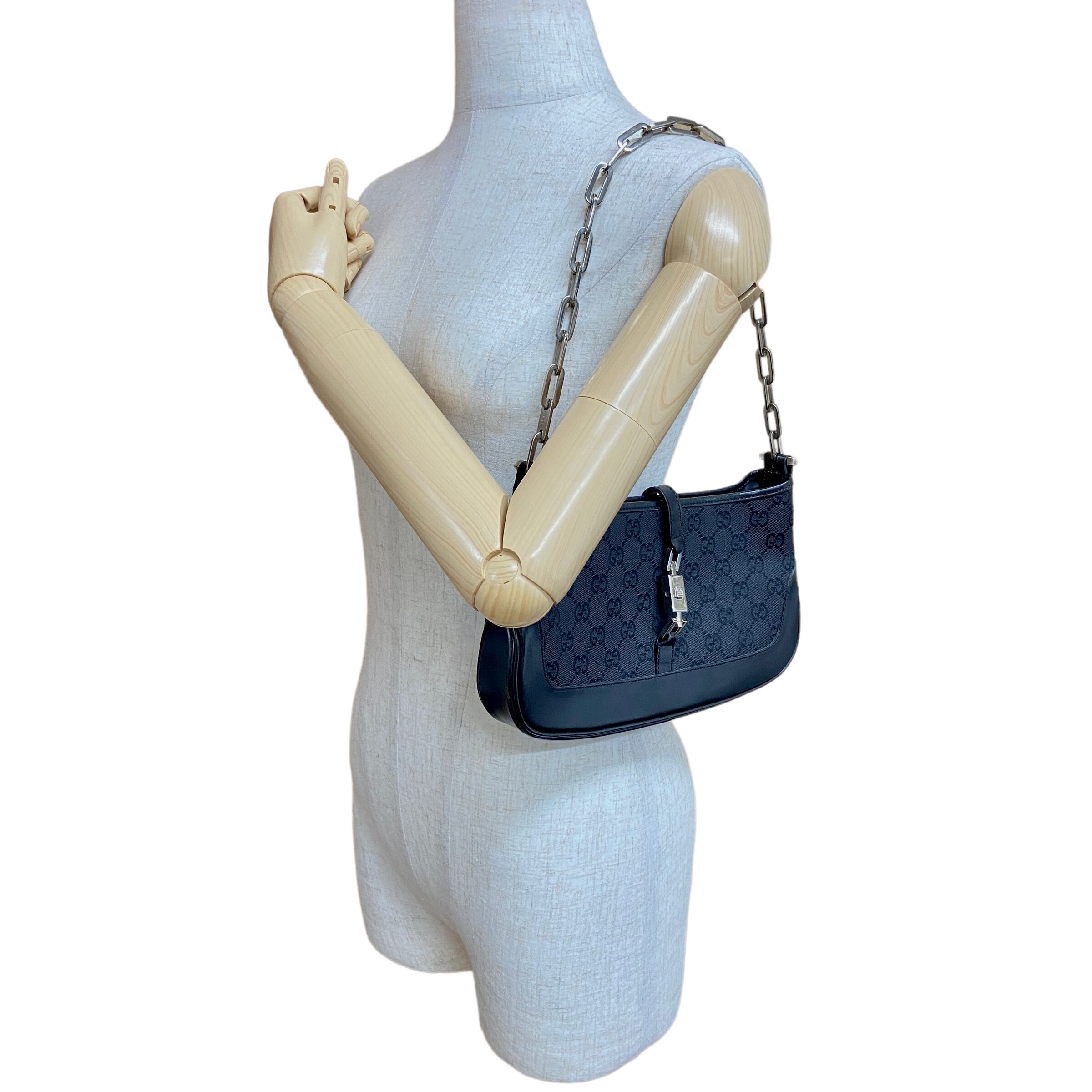 GUCCI グッチ 002058 GG柄 ワンショルダーバッグ ブラック 9473-202301