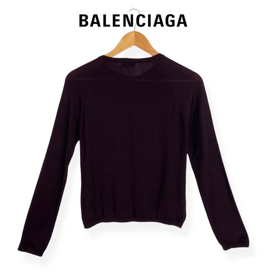 ☆美品/高級生地☆ La Mode BALENCIAGA バレンシアガ ウール100 