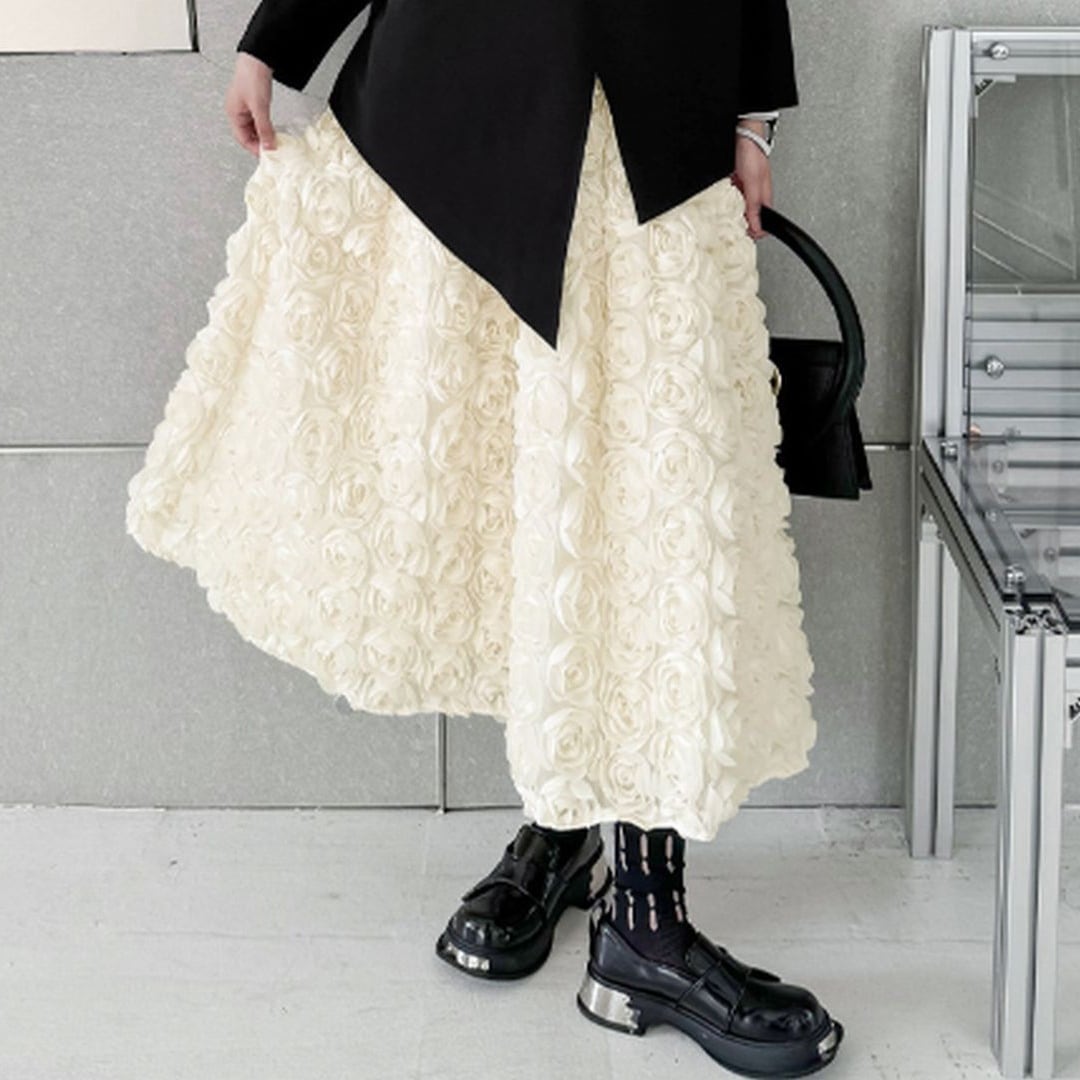 ハイウエストAラインバラスカート SK0186