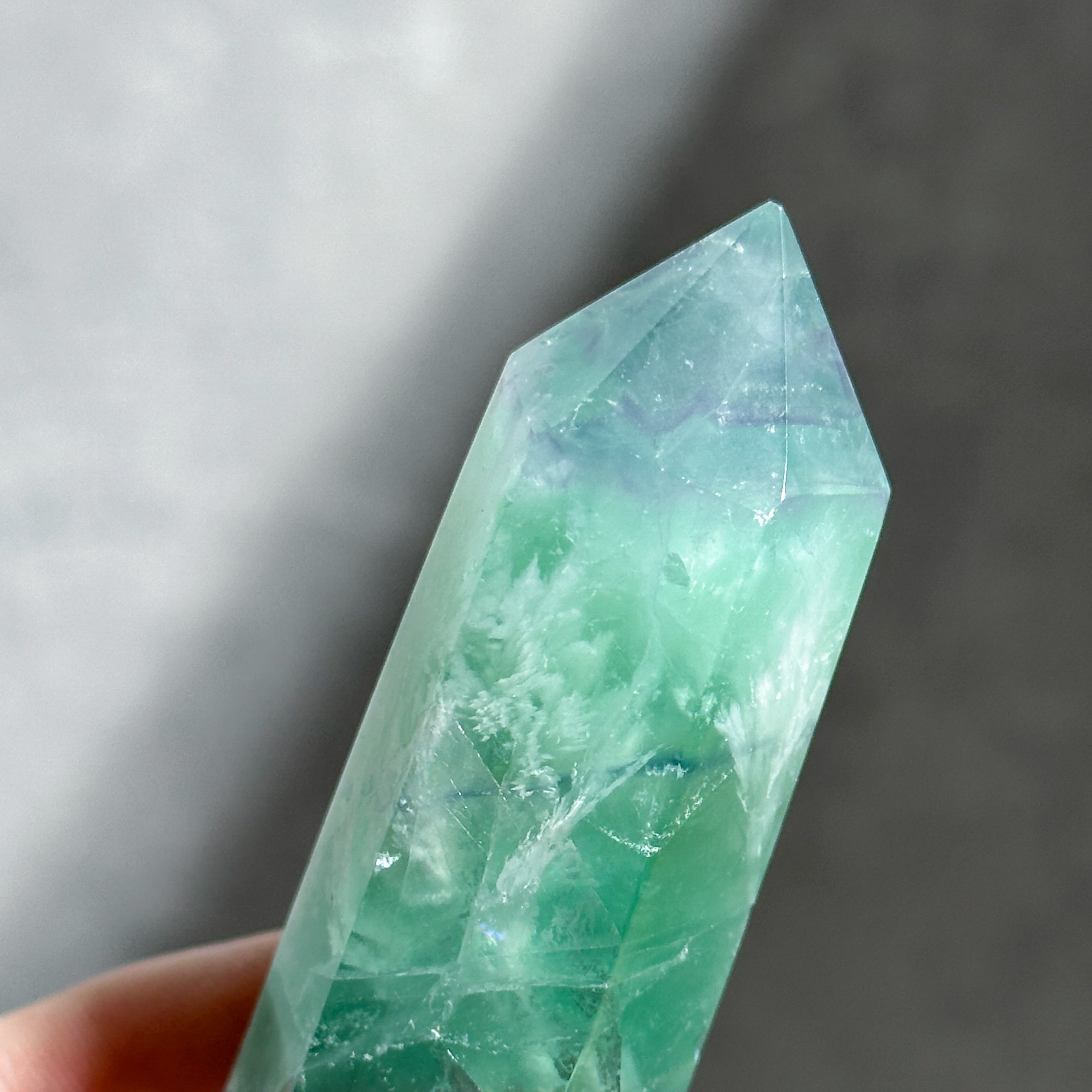 エンジェルフェザーフローライトタワー型62◇ Angel Feather Fluorite
