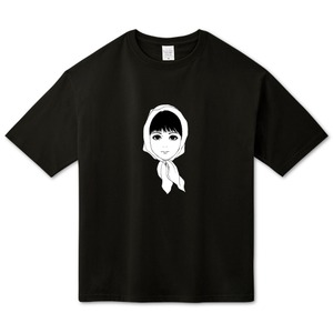 ほっかむりガール / ビッグシルエットTシャツ