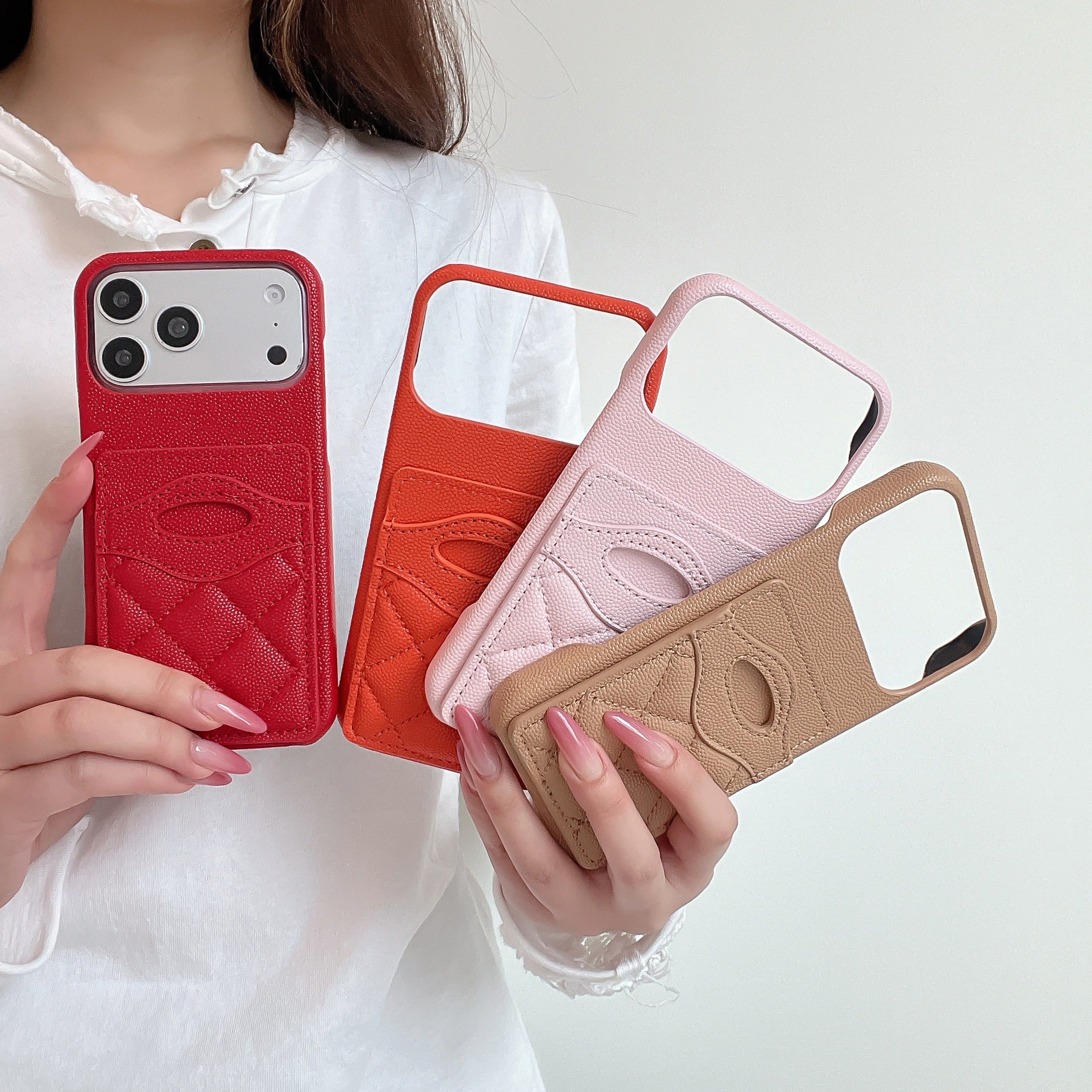 チェック柄 iphone 17 16 15 14 13 ケース キルティング PUレザー
