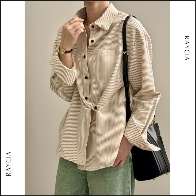 カシュクール調ストライプシャツ　11779