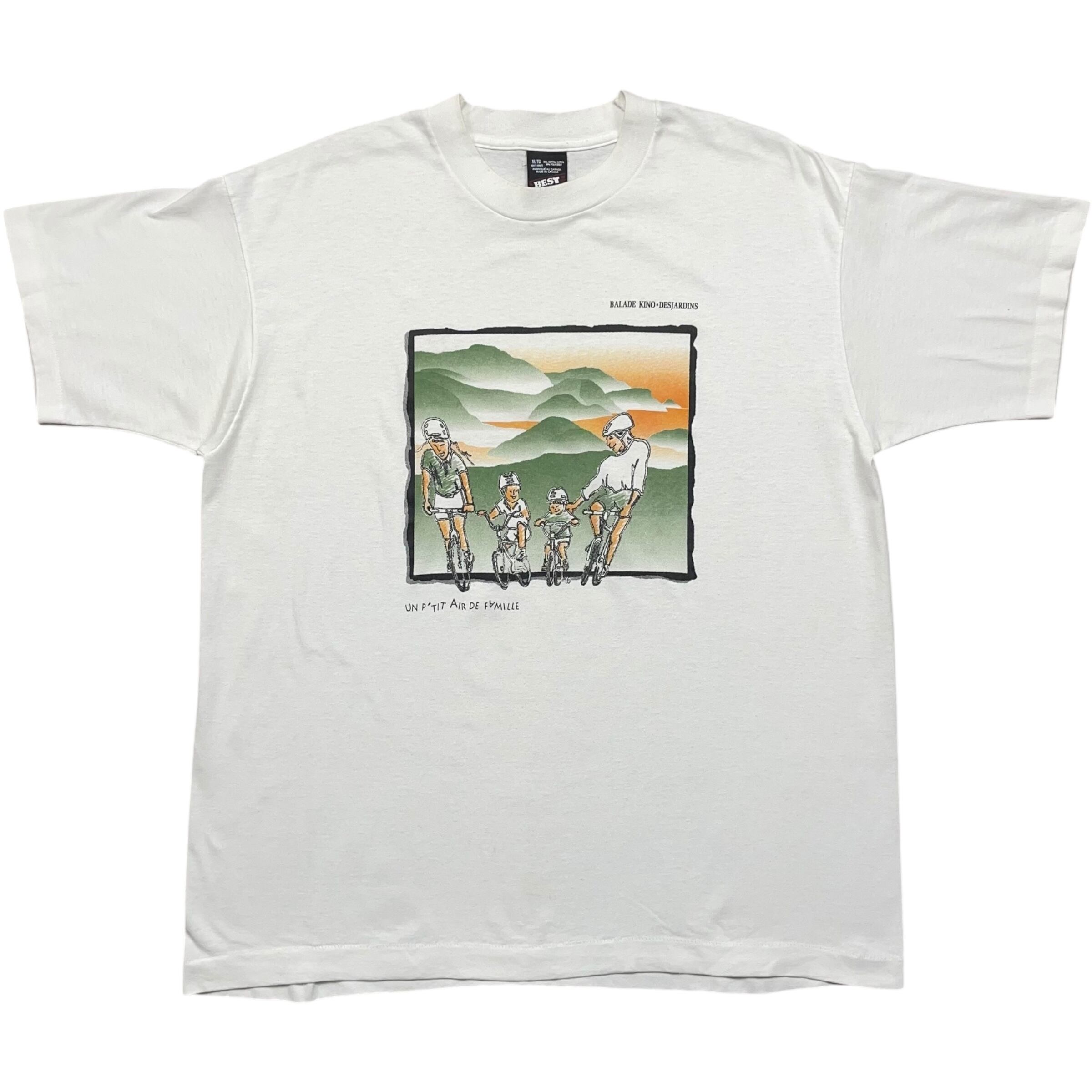 《XL》FRUIT OF THE ROOM フルーツオブザルーム Tシャツ フロントプリント ホワイト 90年代 vintage no.8224
