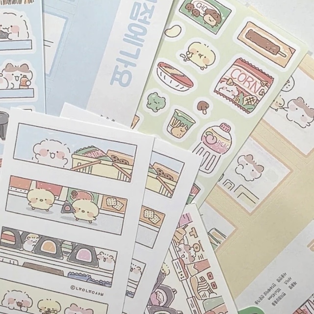 ★予約 nyung nyung shop 〔sticker set-コンビニ- 〕