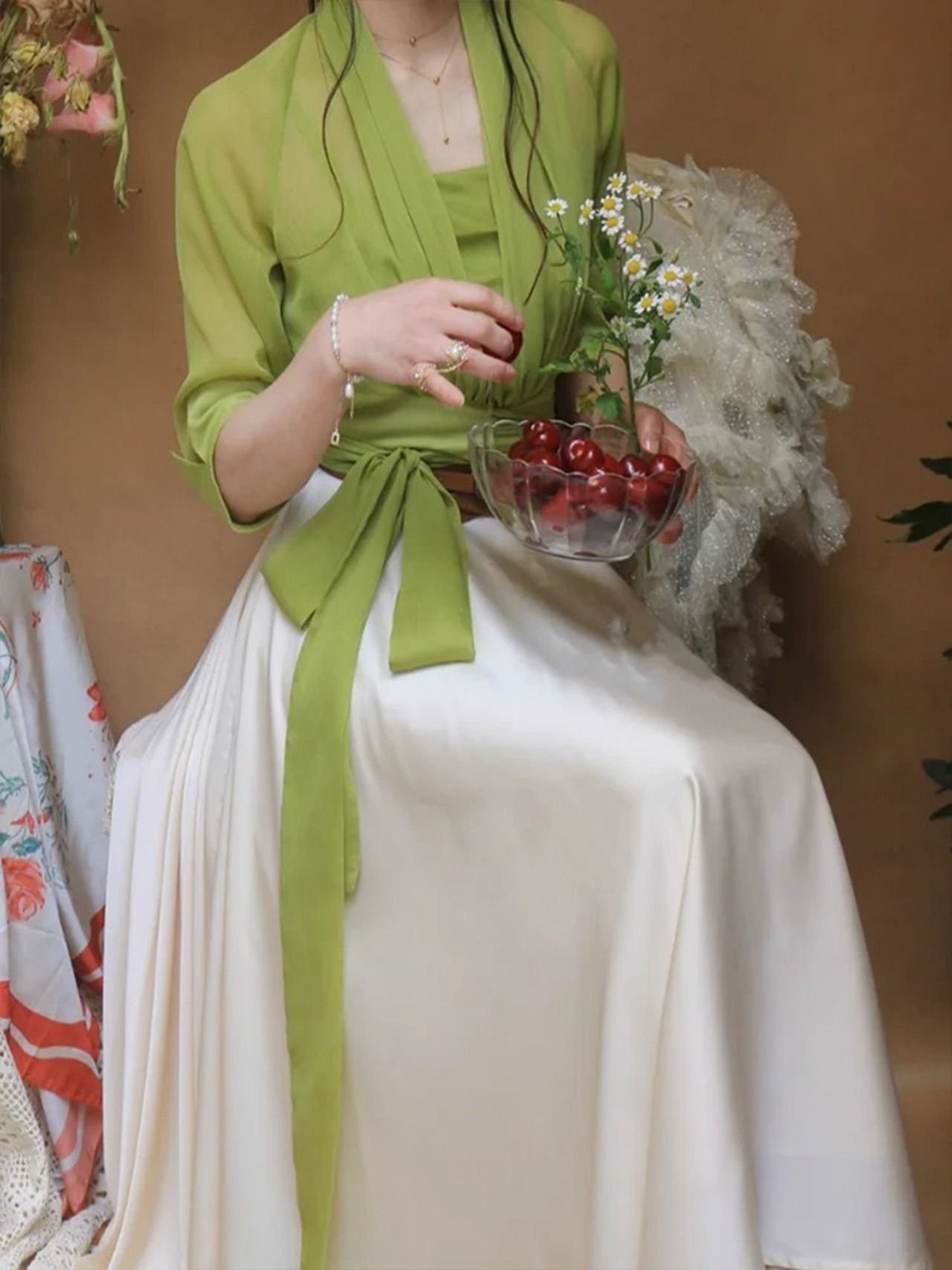 【0200】Variant With Waist Belt Short Sleeve 2 Piece Set