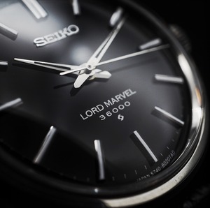 SEIKO  LORD MARVEL 36000  Bar index Black