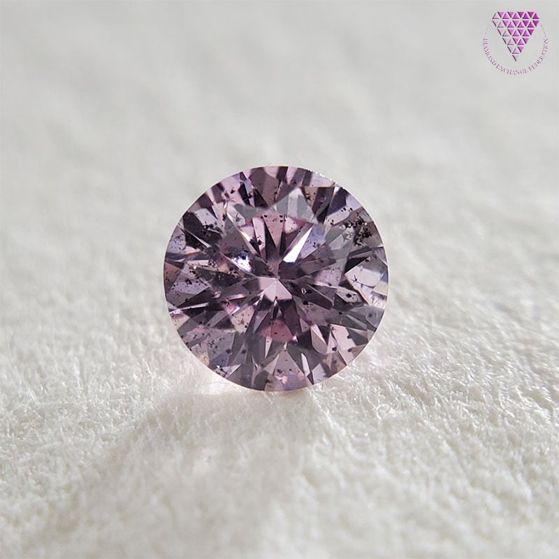 0.133 ct Fancy Intense Purplish Pink I1 天然 ピンク ダイヤモンド ...