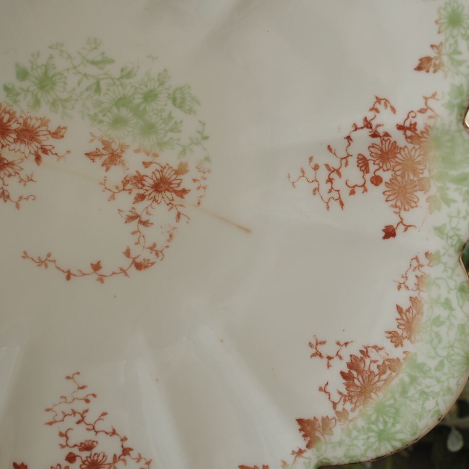 美品 英国シェリー フォーリー 9059スノードロップ ティーセット