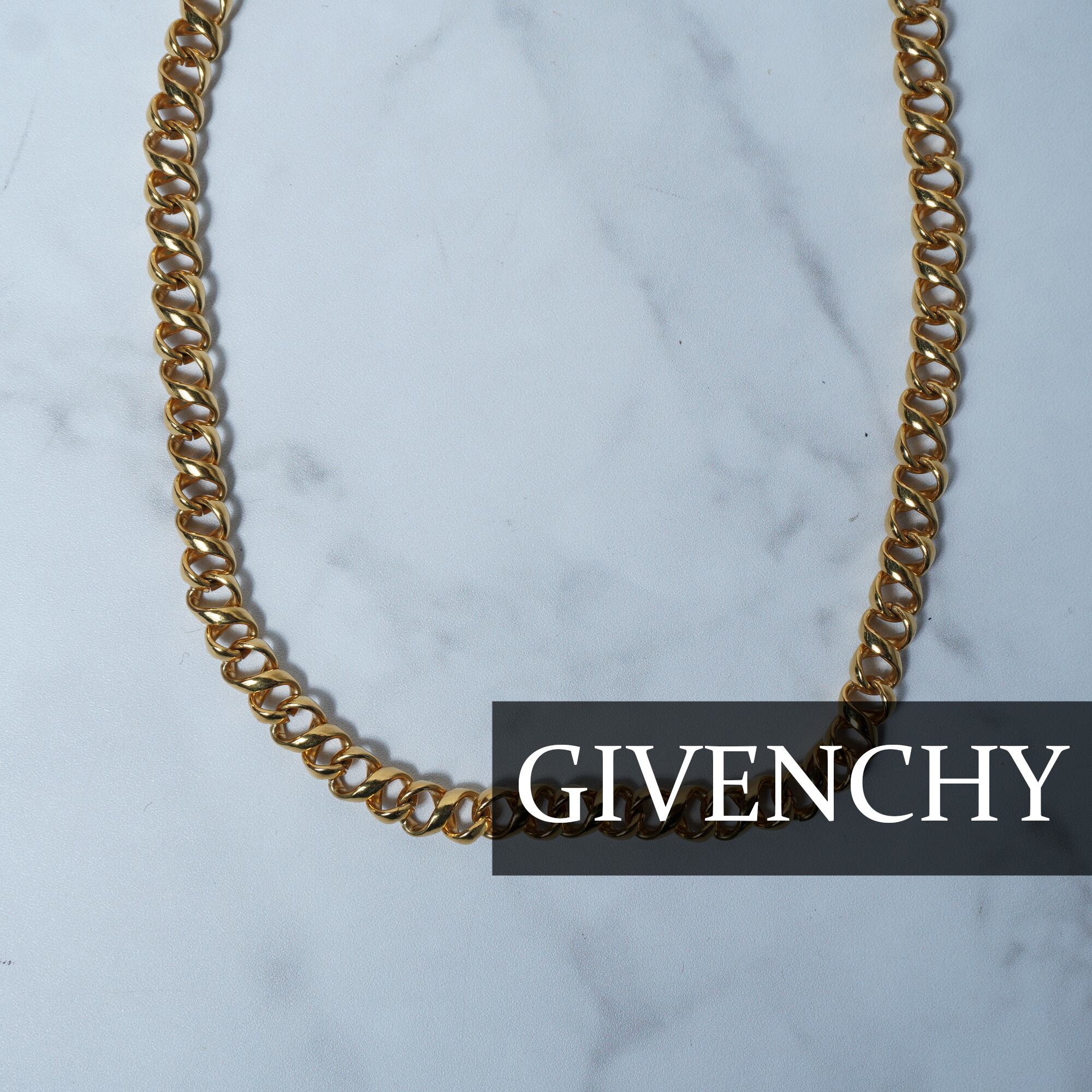 ジバンシィ GIVENCEY ゴールドチェーン ネックレス ロングチェーン 