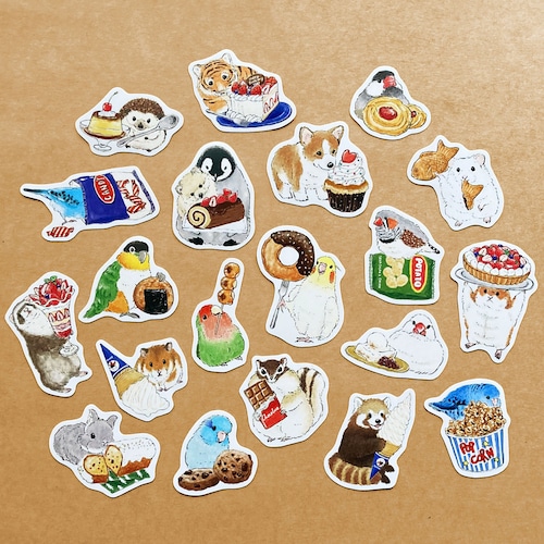 フレークシール おやつのじかん