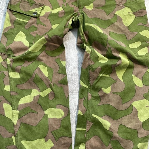60s 極太 フィンランド軍 実物 M-62 リバーシブルカモ パンツ w39 詳細写真4