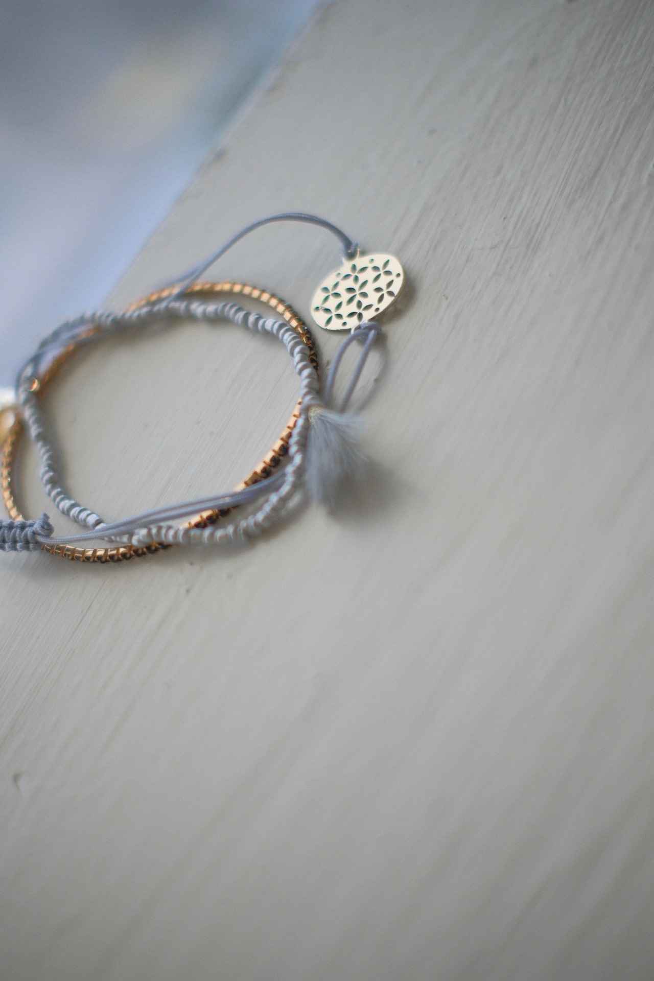 Layered Charm Bracelet / MIX - 2