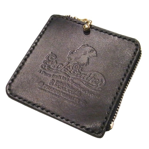 GROK LEATHER(グロックレザー) / ZIP COIN CASE(NAVY)(コインケース)