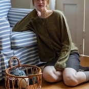 Duveteux Crew Neck Knit Cardigan F0819