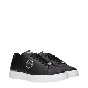 PHILIPP PLEIN フィリッププレイン メンズ スニーカー レザー ブラック