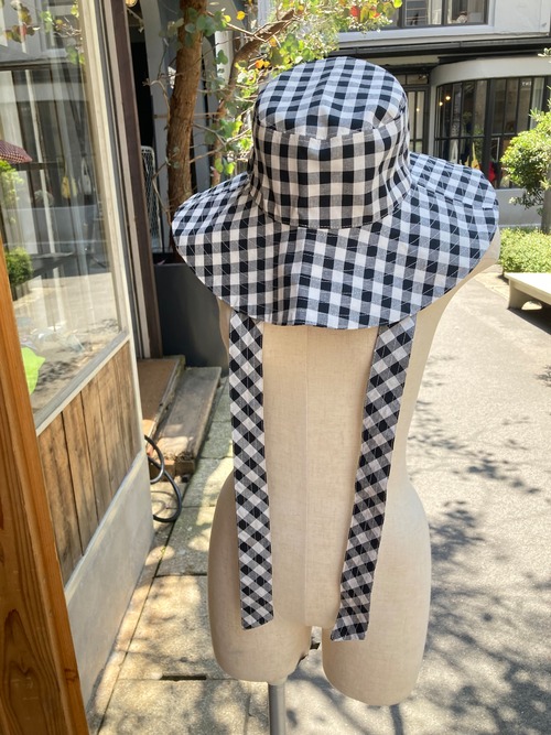 【7/5(日)21:00-7/8(水)12:00まで限定❣️】+R / ribbon hat（黒ギンガム）