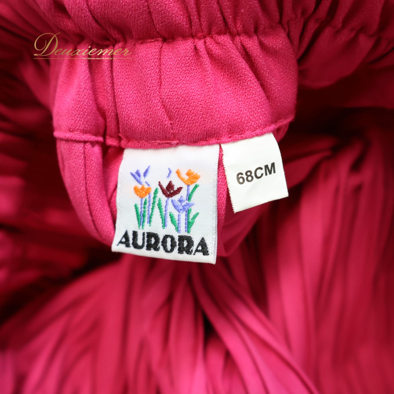 フォークダンス 衣装 AURORA スカート ピンク系 花 花柄 刺繍 黄 青 水色 プリーツ チロリアン チロルスカート カントリー 鮮やか 華やか ダンス衣装 イベント ステージ 練習 レッスン かわいい イエロー系 ブルー系