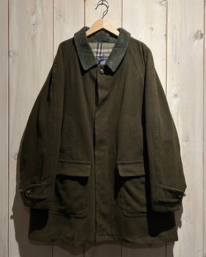 【a.k.a.C.a.k.a vintage】"Burberry's" Khaki Color Middle Length Wool Jacket