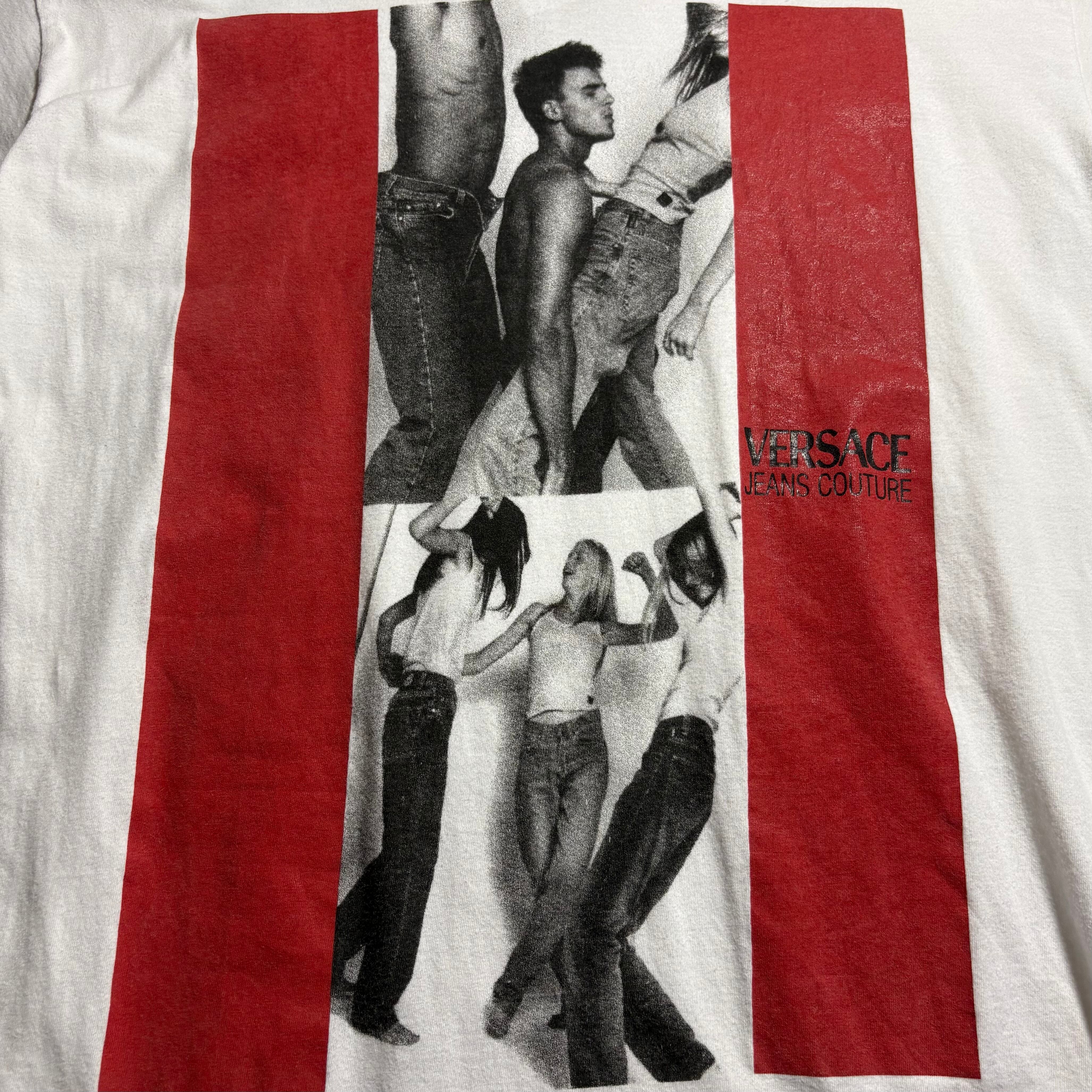 vintage 1990's VERSACE JEANS COUTURE tee photo by Bruce Weber