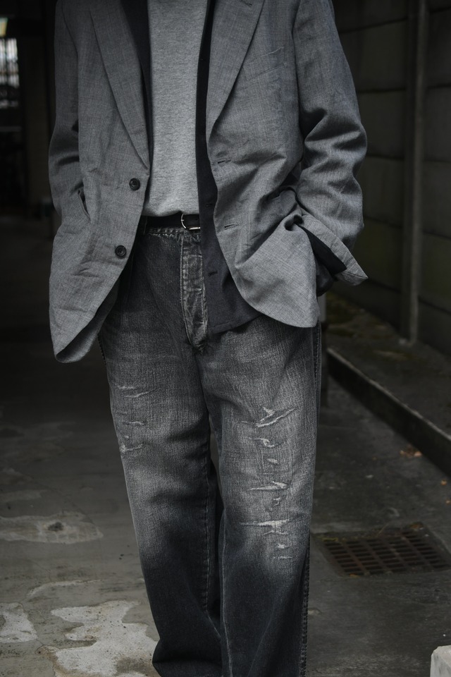 OUTIL / PANTALON MAGLIOC (FADED BLACK REPAIR)