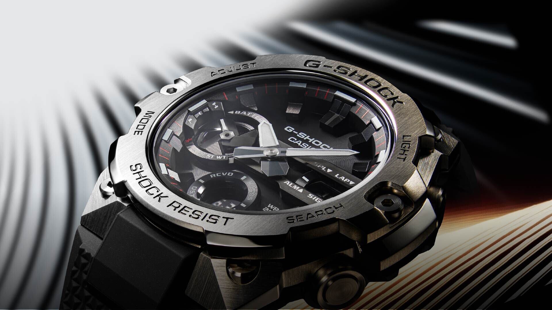 カシオ CASIO 腕時計 G-SHOCK GST-B400-1AJF 黒
