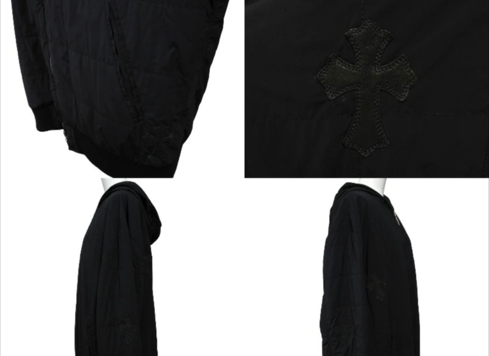 CHROME HEARTS クロムハーツ ライトダウンジャケット ブラック