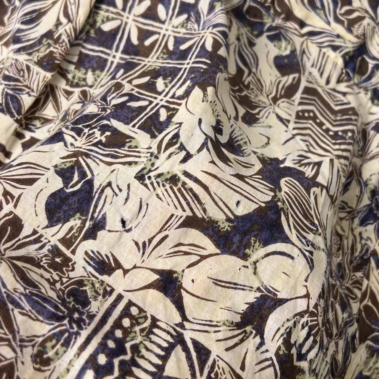 90s TORI RICHARD トリリチャード 花柄 半袖 アロハシャツ L/マルチ メンズ ビンテージ