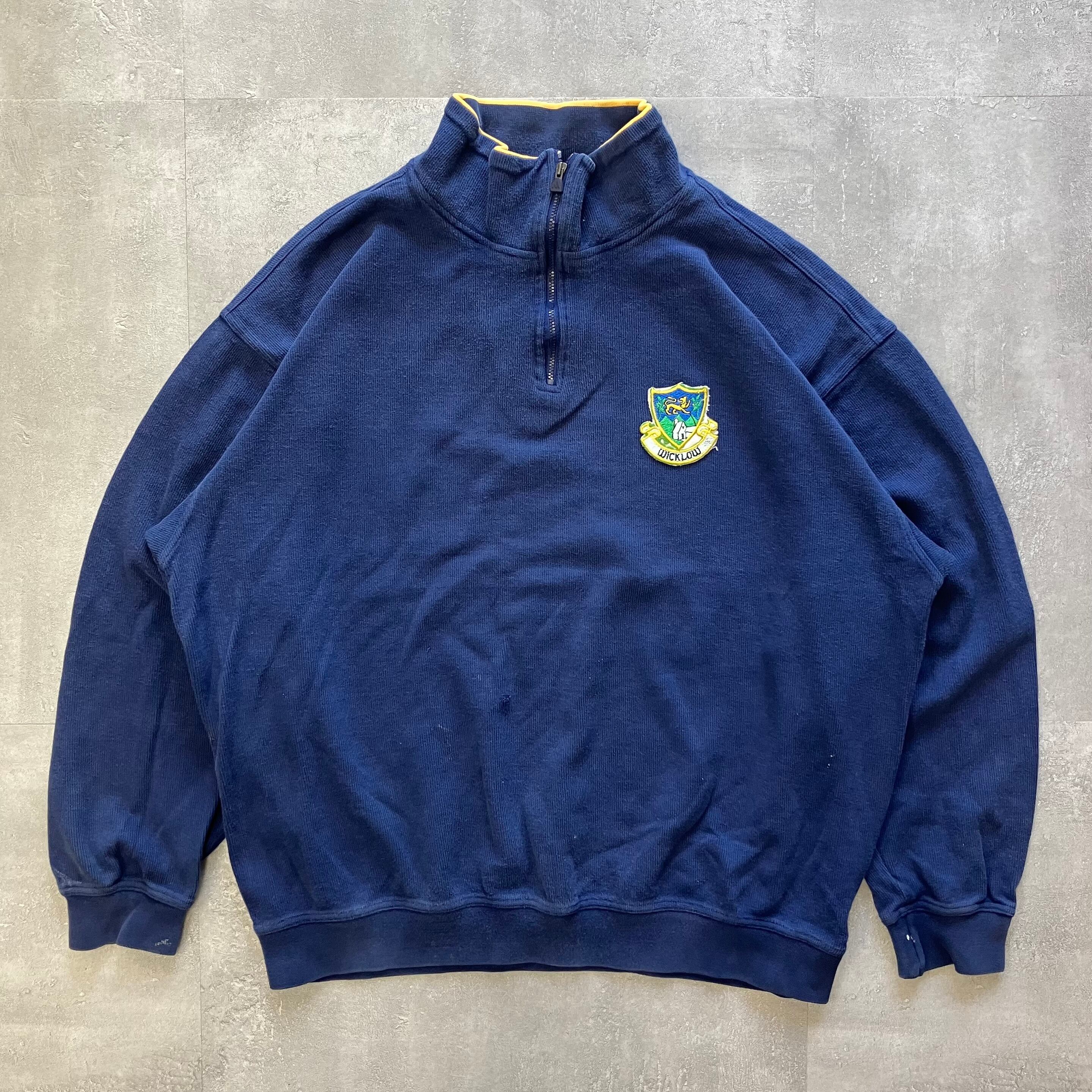 adidas 90s ハーフジップ スウェット ピケ素材 No.1428