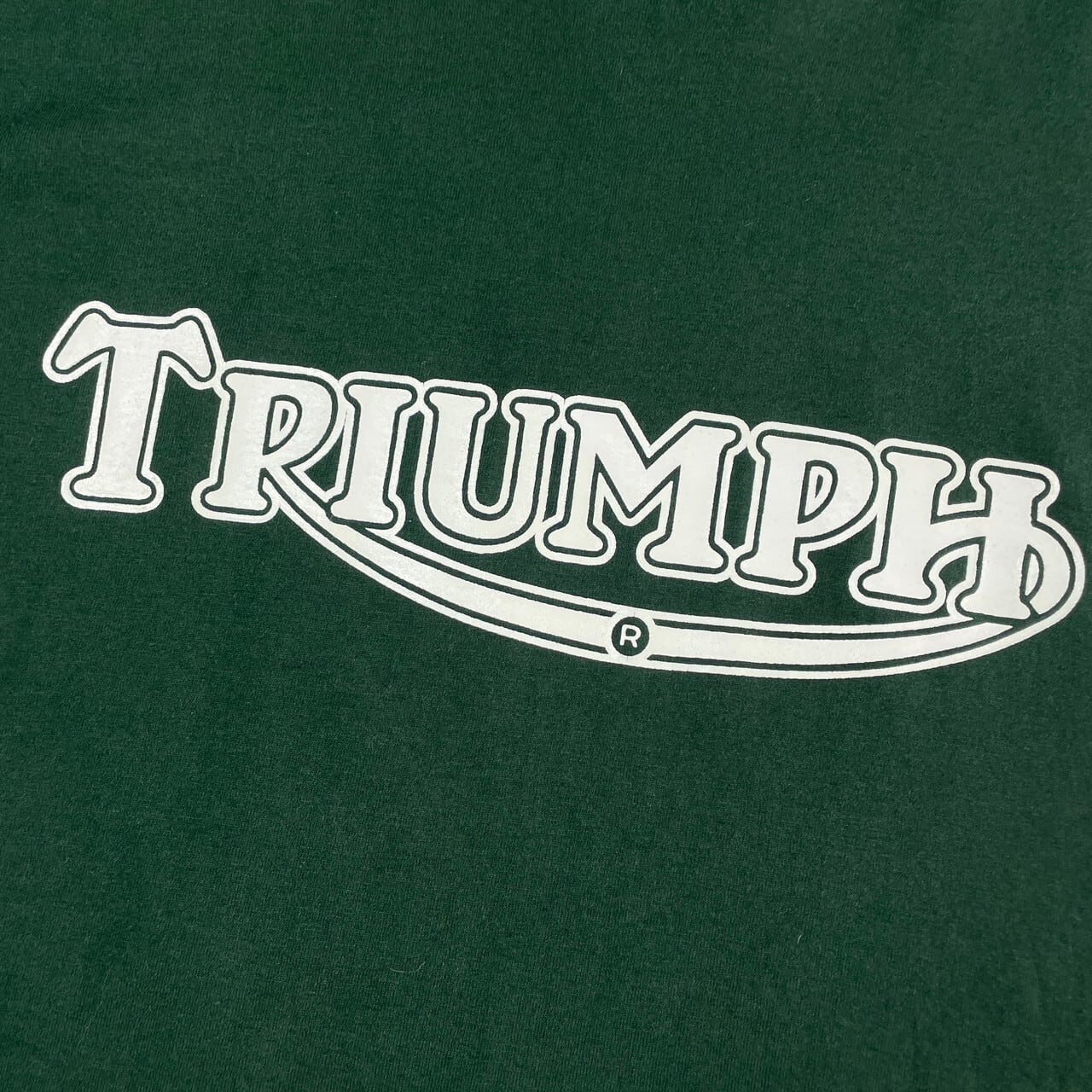 80年代 Vogel Mills&Mfg. TRIUMPH トライアンフ 両面プリント モーターサイクル バイクTシャツ メンズS ヴィンテージ /evb000729