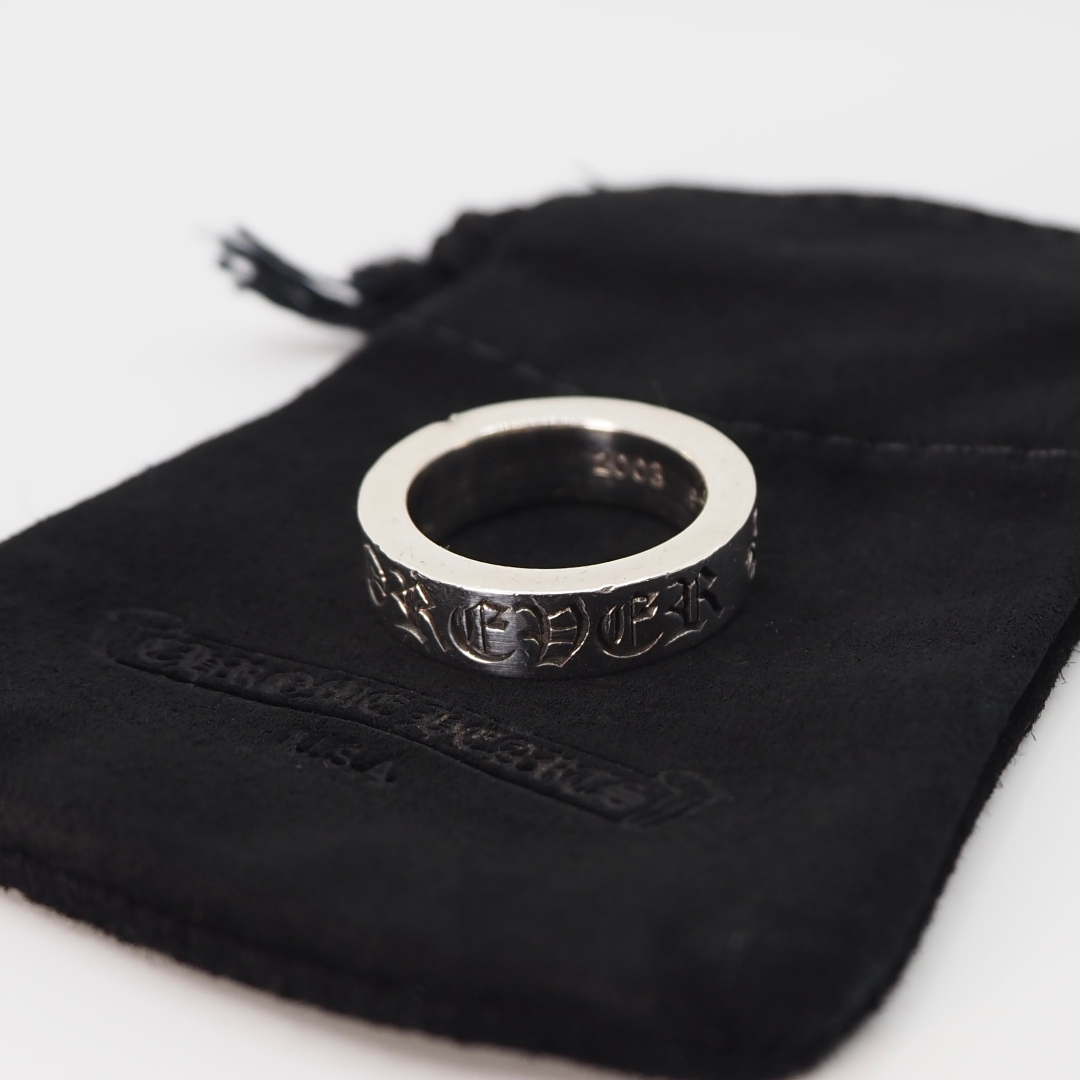 CHROME HEARTS 約11号 スペーサーフォーエバー リング シルバー925 クロムハーツ 付属品付き