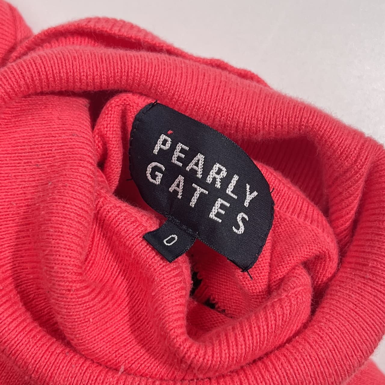 PEARLY GATES パーリーゲイツ タートルネック ニット セーター 0/ビビットピンク系 レディース ゴルフ