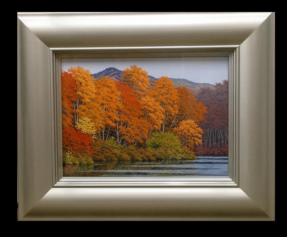 秋の湖畔 | Gallery Enatsu 江夏画廊 | ハートウォーミングな絵画と
