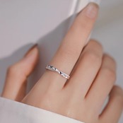 指輪 おしゃれ キラキラ クロス リング