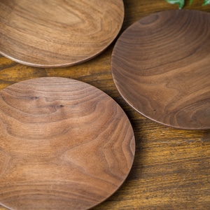 ウォールナット材 7寸ウッドプレート（パン皿・木の皿・木製プレート）／Canaria Wood Works
