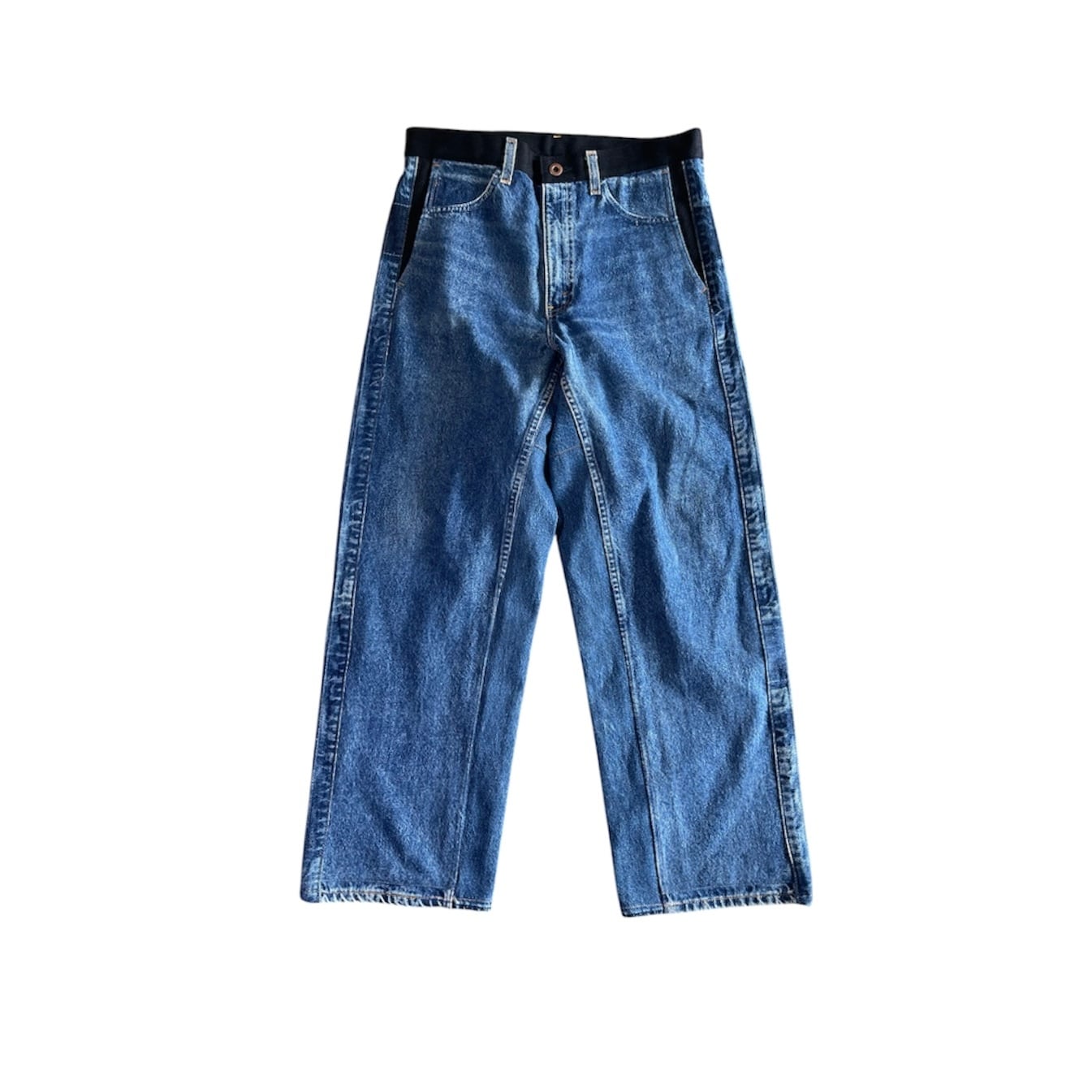CHANGES / REMAKE wide side LINE DENIM / blue