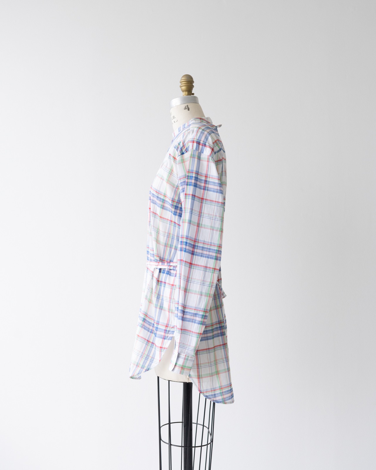 〈CÉLINE by phoebe philo〉Madras Check Blouse